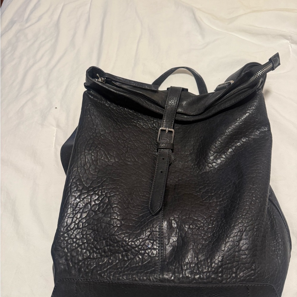 Made in Italy 🇮🇹 Black Leather Women’s  Backpack